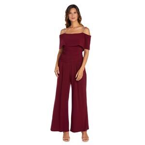 R&M Richard’s Formal Jumpsuit Wine, Size 14 NWT